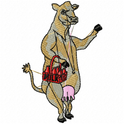 Cows Embroidery Design 1